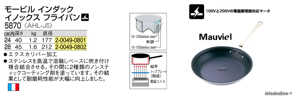 TKG モービル5870 インダック イノックス フライパン